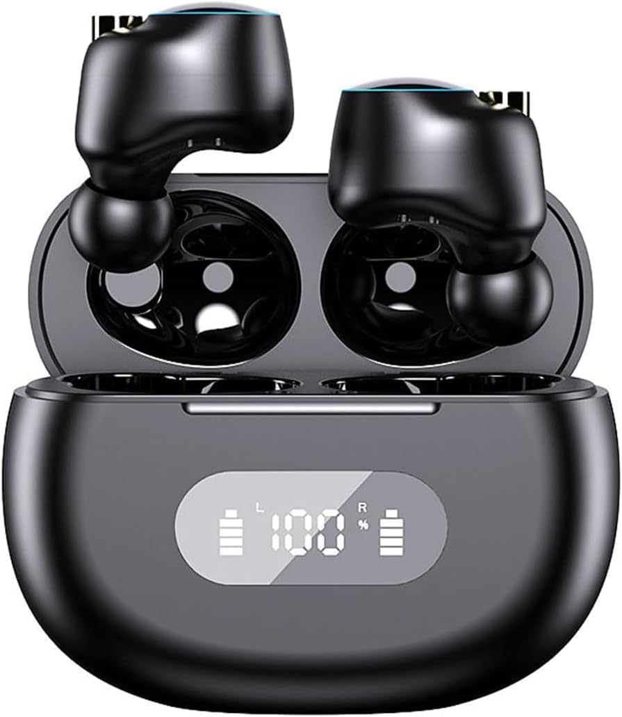 Bluetooth in-Ear Headphones Wireless Headphones 180Hrs Playback in-Ear Stereo Bass Earphones with Microphone,LED Power Display Headphones Bass Stereo,Low Delay Headset for Gaming Travel