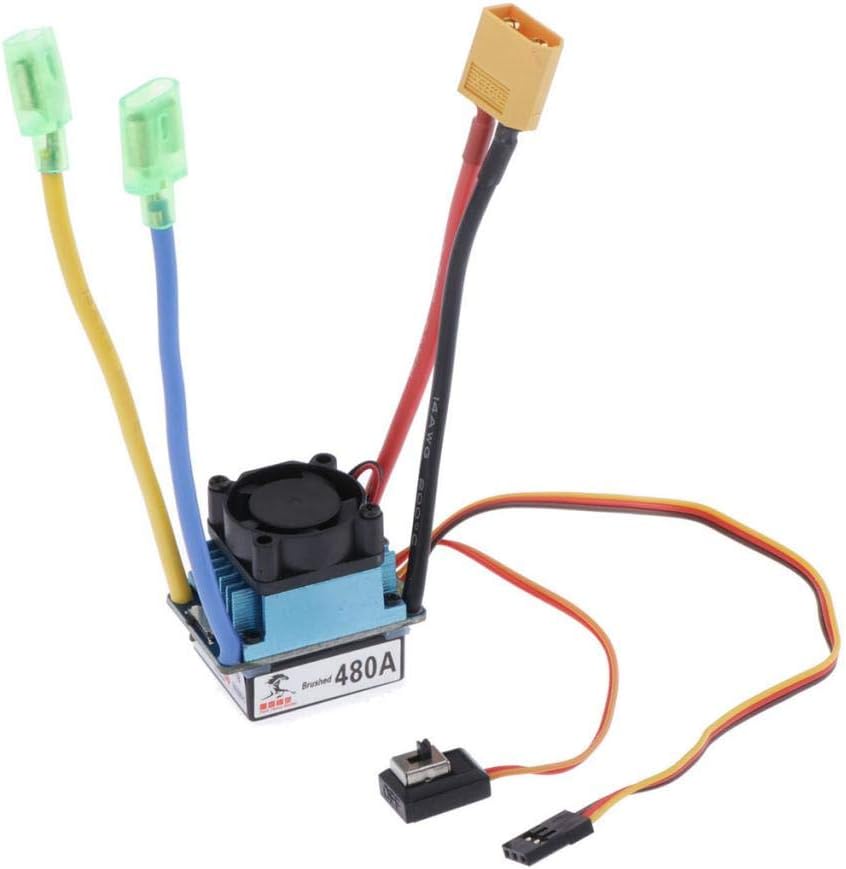 480A Speed Controller Waterproof Brushed ESC for 540/550/775 Motor XT60 Plug|Toys & Hobbies|Radio Control & Control Line|Rc Model Vehicle Parts & Accs|Other Rc Parts & Accs