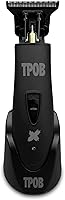 TPOB Ghost X Beard Trimmer Hair Clippers for Men - Professional Cordless T-Blade Edgers, Skin-Safe Blades, 7000 RPM (Blackout)