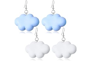 Cloud Earrings: Handmade Lightweight Dangle Earrings for Summer Style