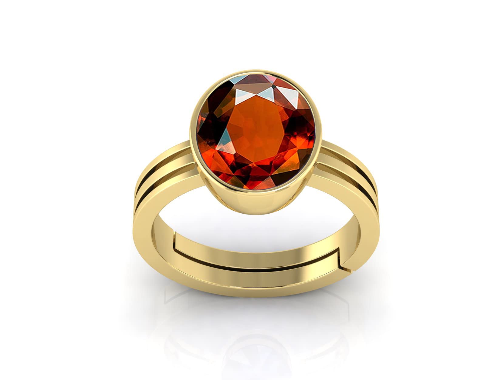 TODANI JEMS 9.25 Ratti Gomed/Hessonite Ring Natural Quality & Original Stone Panchdhatu Adjustable Ring for Men and Women (B09TH43MMF) Amazon Price History, Amazon Price Tracker
