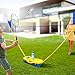 Portable Tennis Net for Driveway Backyard Playground, Kids Tenns Badminton Set with Stand and Net for Camping Ball Games Outdoor Team Sports, Large Base, 59in Tall(L 3m/10ft)