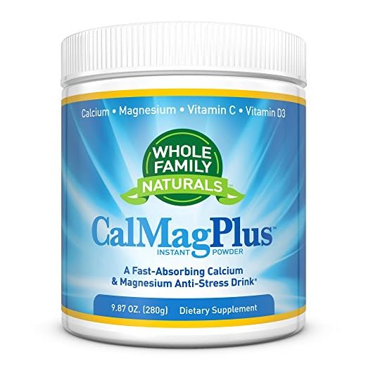 Calcium Magnesium Powder Supplement - CalMag Plus with Vitamin C & D3 - Gluten Free, Non GMO - Natural Calm Cal Mag Drink - Cal-Mag for Muscles