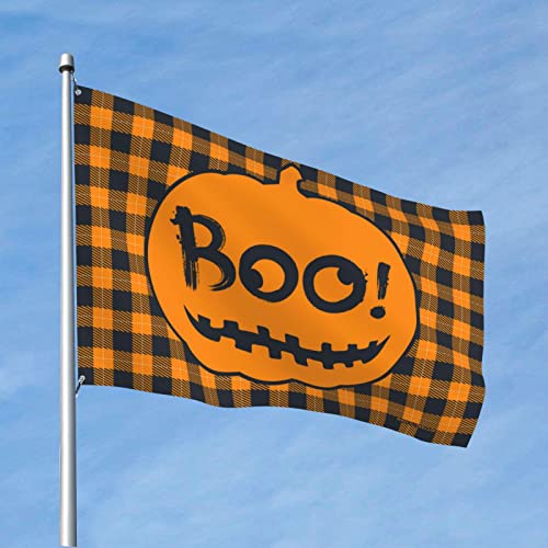 Drapeau 2 bar Halloween Boo Citrouille pour décoration de chambre