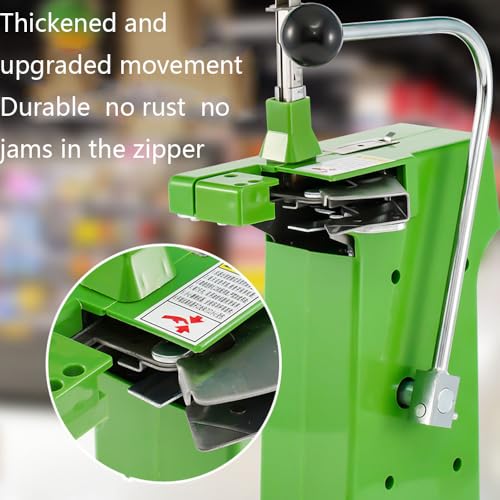 Sigillatrice manuale a forma di U, alimentatore automatico per unghie incluso, 2000 clip in alluminio, manico in acciaio inossidabile, per imballaggi alimentari in supermercati e bar