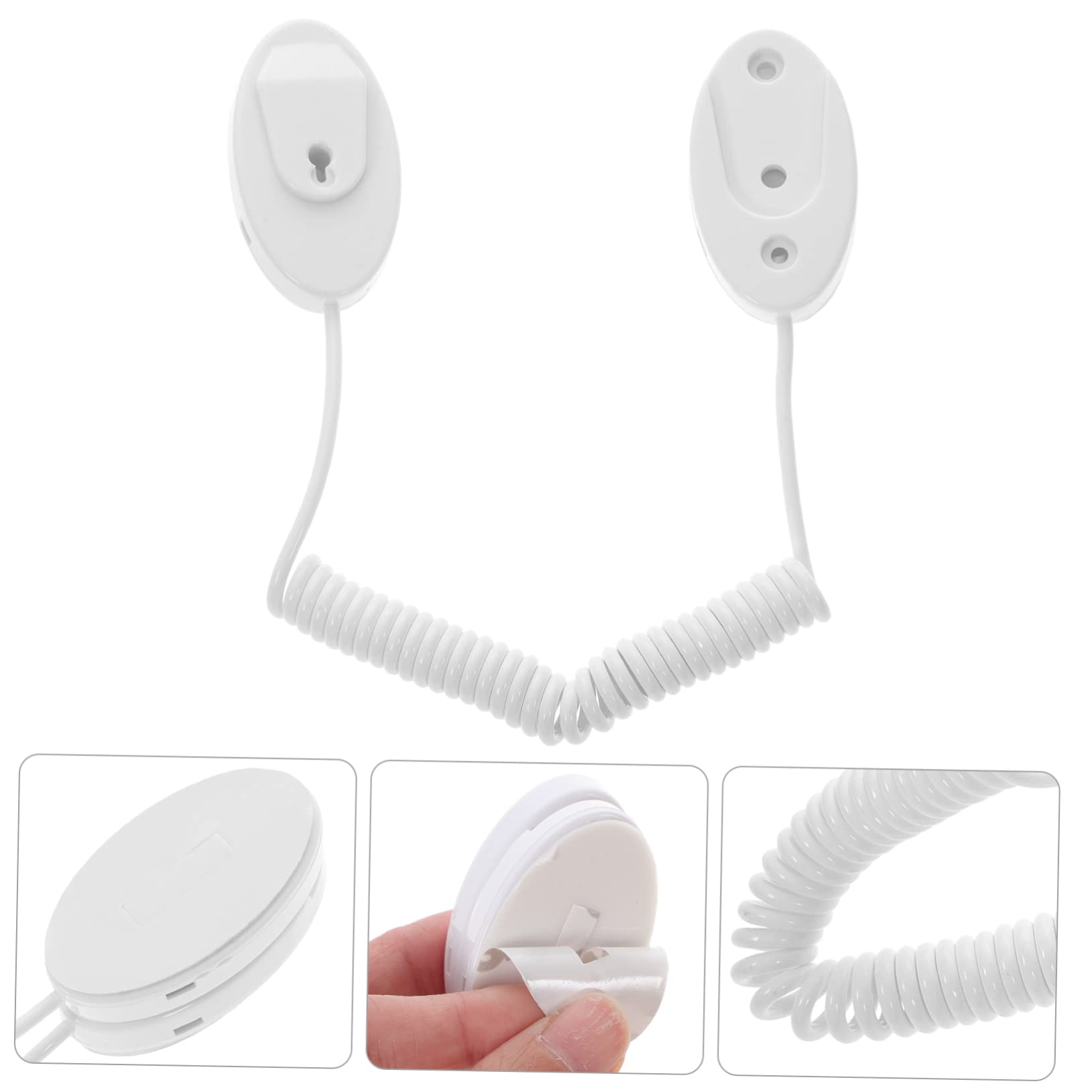 10piezas Correa Retráctil Antipérdida para Control Remoto Cable De Seguridad Coiled para Televisores Altavoces y Micrófonos Hogar y Oficina