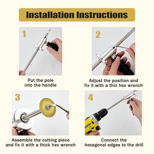 7-Inch Drill-Powered Pipe Cutter