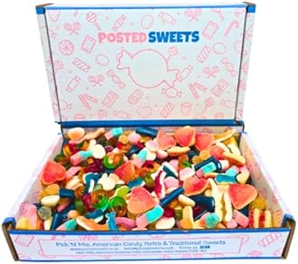 – 800g Pick & Mix Sweet Box Gift Hamper | Posted Sweets | Perfect For Birthdays for Men, Women or Kids. Fizzy & Gummy Candy