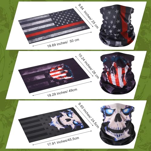 Image of Bonuci 100 Pcs Neck Gaiter Bulk Seamless Neck Gaiter Face Coverings Breathable Elastic Headwear Bandana for Women Men