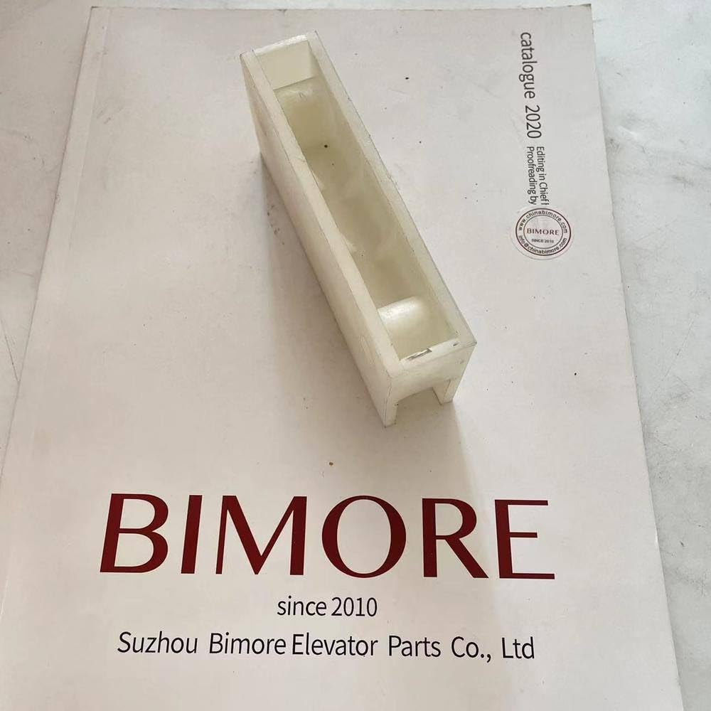 Elevator Counterweight Guide Shoe Insert White Nylon L120mm Groove Width 16mm Use for