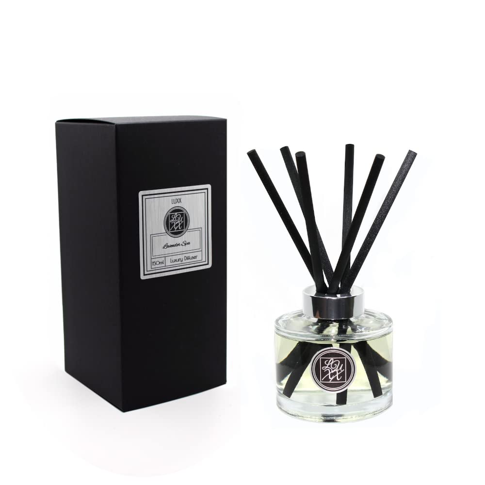 LUXX Creations - Large Fragrance Reed Diffuser 150ml (Lavender Spa) Made with Lavender Essential Oil