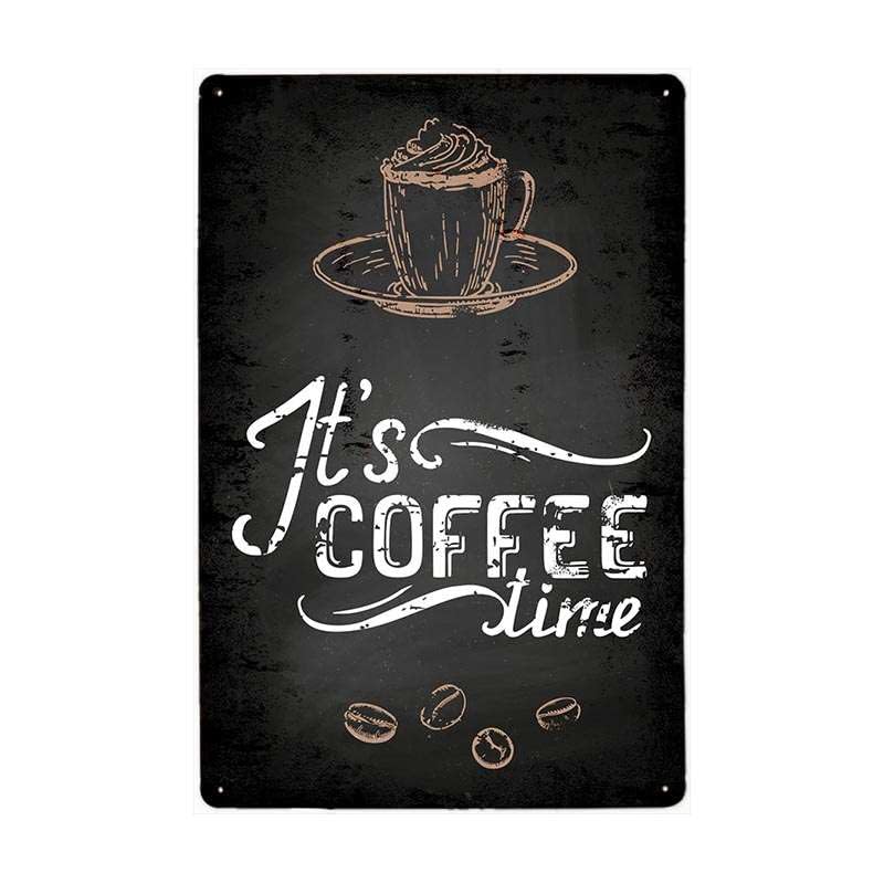 ABCDEFG 4 letreros de metal retro para decoración de pared, para el hogar, bar, cafetería, garaje, pub y cueva de hombre, 4 piezas