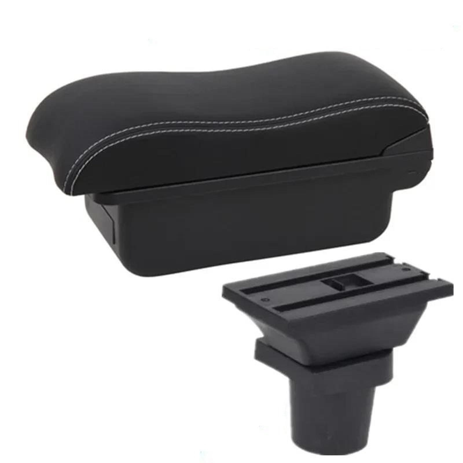 NMJLQW Storage Rack Auto Accessories Armrest Box For Focus MK1 Car Armrest Interior Parts Center Storage Box With USB(A white line No USB)