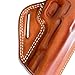 Masc Premium Leather OWB Pancake Holster with Open Top, Fits Browning-Type 1911-380/22LR Non-Railed Black Label Full Size 4.25-inch, Right Hand Draw, Brown Color #1347#
