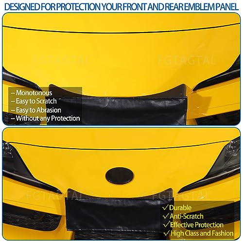 Image of Smoked Front and Rear Emblems Trim Cover Fit for Toyota Supra GR A90 A91 MK5 2019-2026 ABS Front Rear Logo Decorative Protection Trim Cover, 2Pcs, Transparent Gray