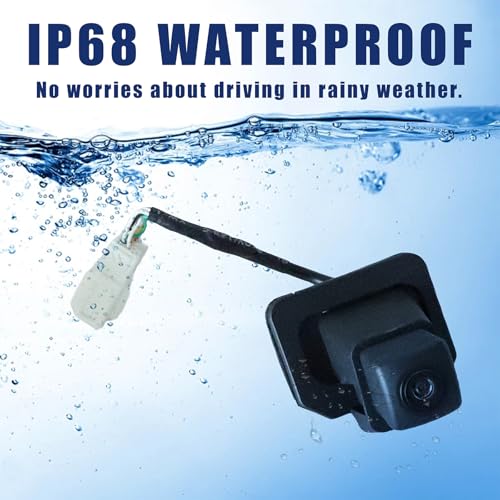 Image of OE#39530-T0A-A01 Rear View Backup Reverse Parking Camera /Rear View Camera | Compatible with Honda CR-V 2012-2013 Parking Assist Reverse Camera with Dynamic Trajectory Lines 170 Wide Angle 39530T0AA01