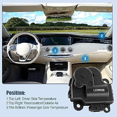 604-108 HVAC Heater Blend Door Actuator Replacement for Chevy Impala 2004 2005 2006 2007 2008 2009 2010 2011 2012 2013, Replace OE# 1573517, 1574122, 15844096, 22754988, 52409974