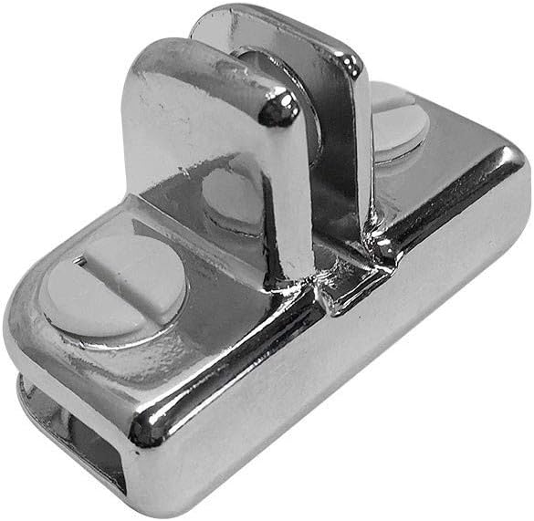 Prolinemax 50 Pc Chrome 3 Way Inside Shelf Connector Clip 3/16" Tempered Glass Shelf