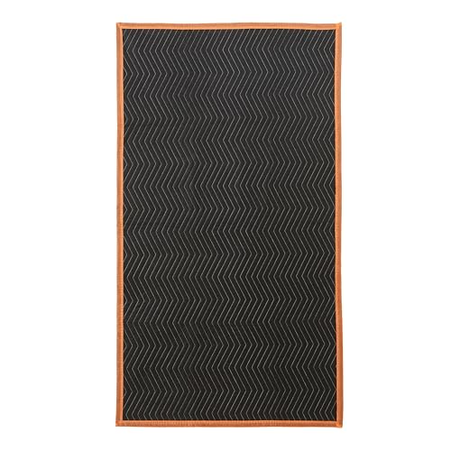 Image of Amazon Basics Reinforced Tear-Resistant Moving Blankets, 72 inch x 40 inch, Black, 6-Pack