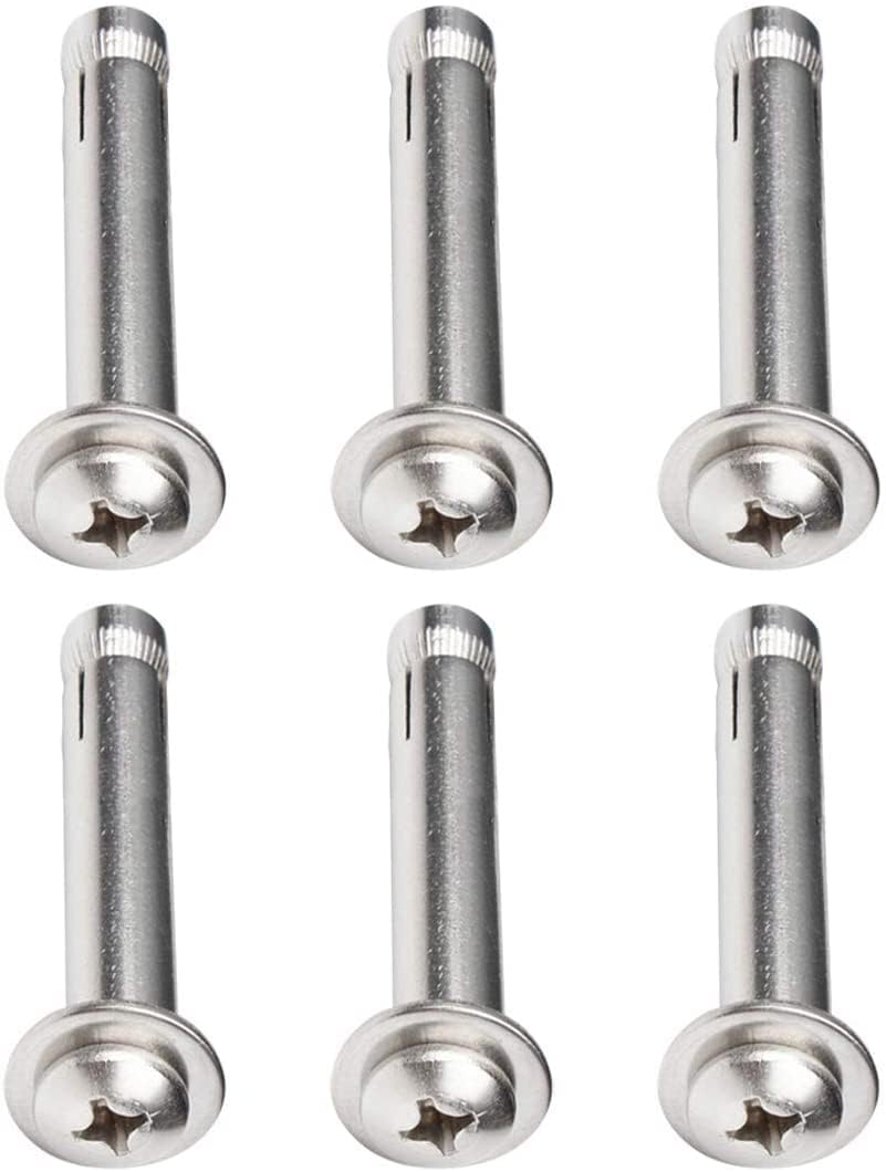 WTQZFRNSB Stainless Steel Expansion Bolts, 6 Pieces Expansion Screw Bolts M8 x 50/60/70/80/100 mm/11133