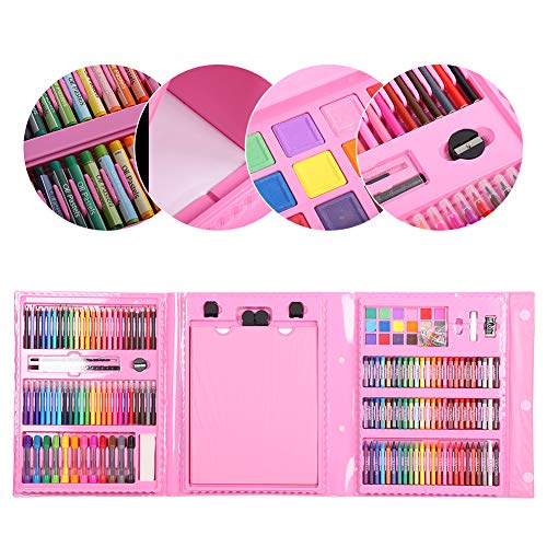 Conjunto de lápis de aquarela, conjunto de marcadores de arte para colorir marca-pincel, conjunto de