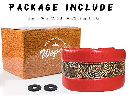 Sangle de Guitare Cuir Imprimé Rouge 8.5cm Néoprène Confortable Rembourré Pour Basse Acoustique Électrique Guitare… - Les Beatles, Paul McCartney, John Lennon, RIngo Starr, George Harrison Sangle de Guitare Cuir Imprimé Rouge 8.5cm Néoprène Confortable Rembourré Pour Basse Acoustique Électrique Guitare… – Image 8