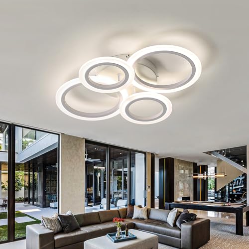 Plafonnier LED intégré 42W pour remplacer vos vieux lustres et éclairer tout le salon