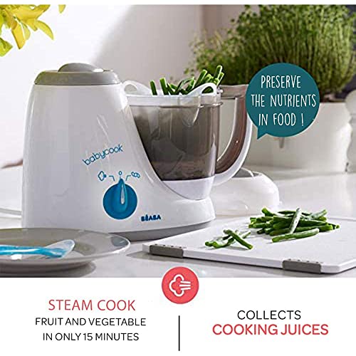 Babycook® Original Grey/Blue Baby Food Steamer Blender