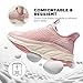 ALLSWIFIT Women's Slip On Walking Shoes Running Comfortable Tennis Breathable Non Slip Athletic Gym Workout Cross Training Fashion Sneakers,Size 7,Pink,SARR034W