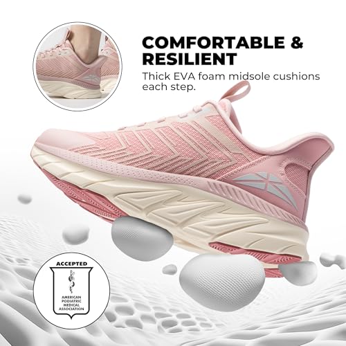 Image of ALLSWIFIT Women's Slip On Walking Shoes Running Comfortable Tennis Breathable Non Slip Athletic Gym Workout Cross Training Fashion Sneakers