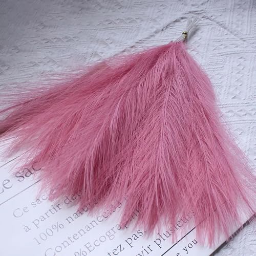 Boho decorativo ramo de 10 unidades de pasto pampas rosa miniatura 1