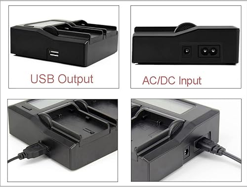 Miniatura 5 de Cargador de batería rápido para pantalla LCD NP-W126 NP-W126S Fuji HS30EXR HS50EXR X-T3, X-T2, X-T1, X-A5, X-E3, X-E2, X-E1, X100F, X-H1, X-M1,