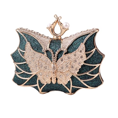 Sac de soirée fleur papillon bleu idéal pour un look de mariage réussi