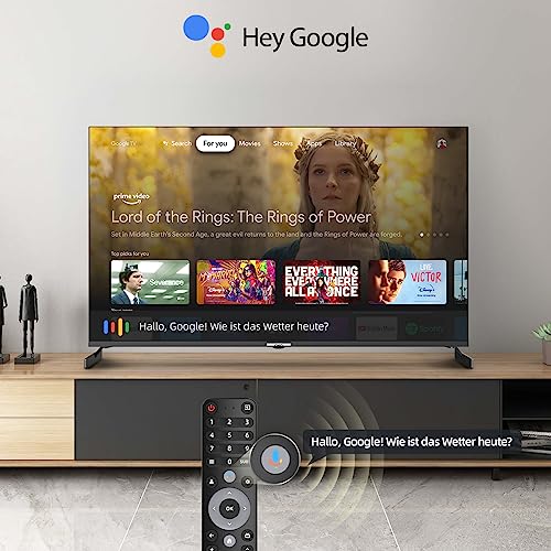 CHiQ U43QM8E 43 Zoll QLED TV, UHD 4K Smart TV, Google TV, WiFi, Bluetooth 5.0, DBX TV, Dolby Audio, Google Assistant, Chromecast… – Ansicht 6