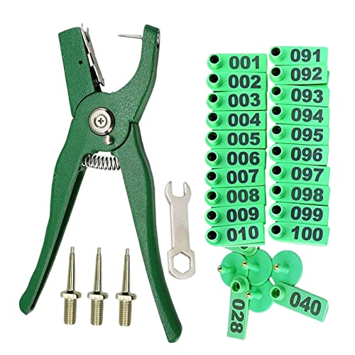 Harilla Pince à Boucles d'oreille pour L'identification du Bétail Équipement pour Animaux Numérotés