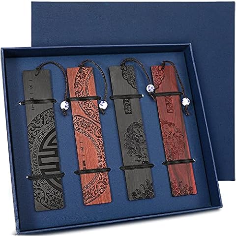 Wooden Bookmarks Set with Gift Box Cover