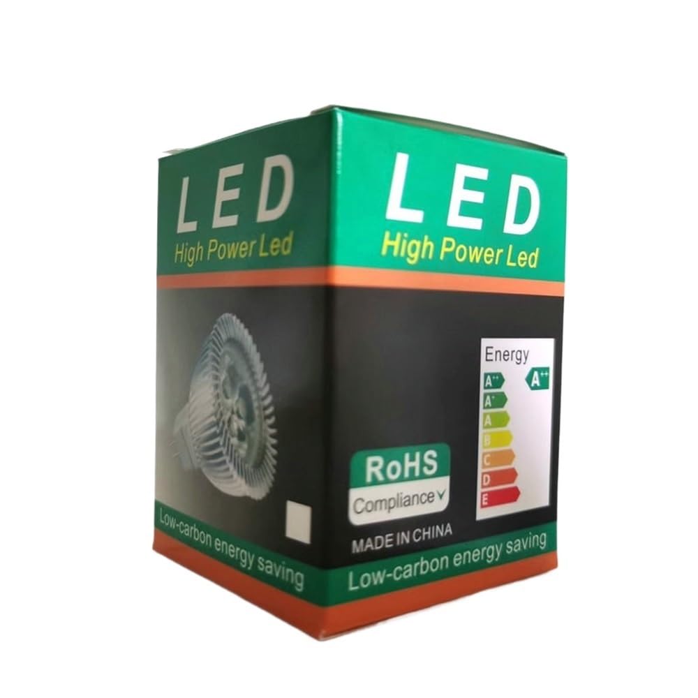 HongHeFu Paquete de 4 focos LED COB de 18 W, PAR38, E27, CA 85-265 V, de aluminio(Warm white)