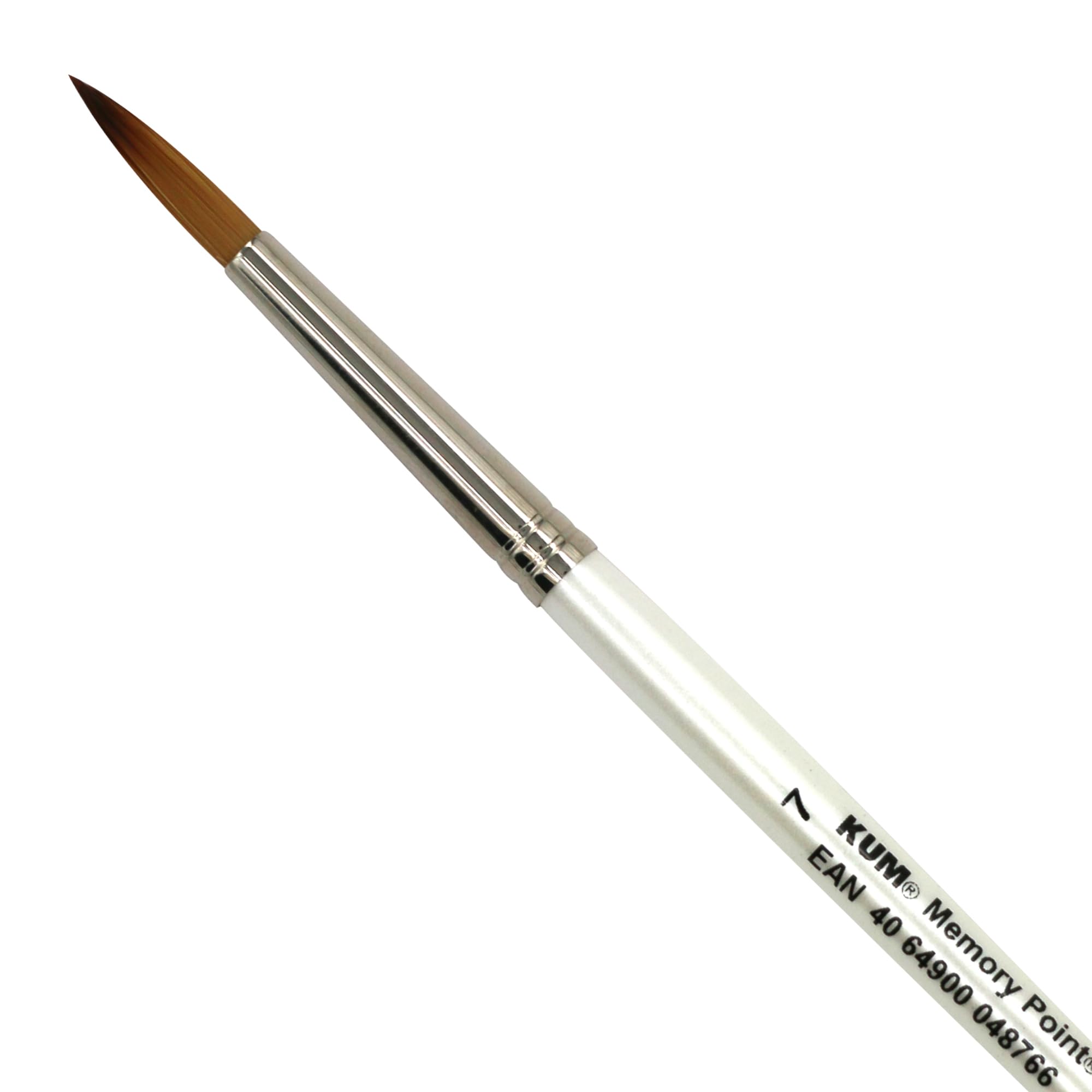 Kum White 511.41.11 Memory Point Brushes Rs, Memtip Pin Rs 7 Inch, Round Tip, Pack Of 1