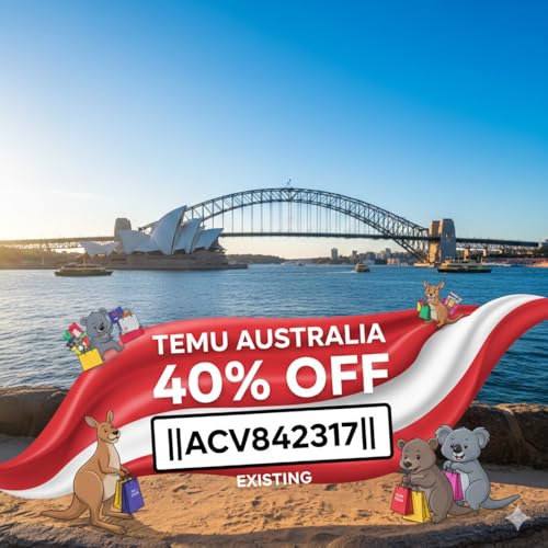 Australia Temu Discount Code 40% OFF [{‖ACV842317‖}] [EXISTING] USer copertina
