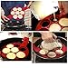 Pancake Mold, 2 Pcs Nonstick Silicone Pancake Ring Pancake Mold Egg Cooker Fired Egg Ring Egg Mold Egg Shaper Egg Maker