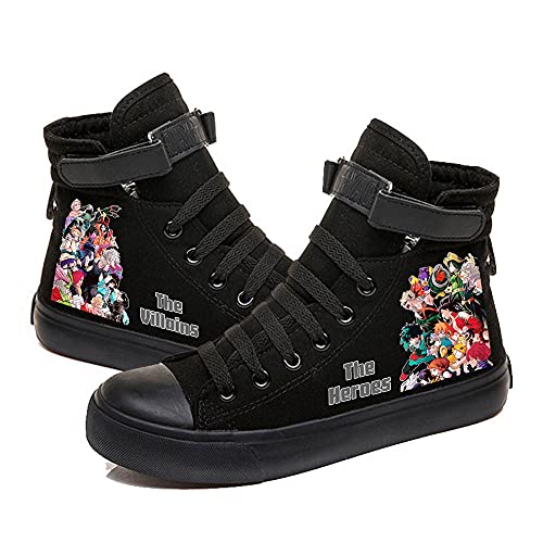 Heroes Villains MHA Anime Sneakers High Top Anime Shoes Anime Gift