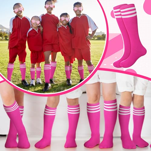 Tarpop 18 Pcs/6 Set Sport Accessories 6 Soccer Socks 6 Eyeblack Stickers for Youth Women Adult Sport Supplies4