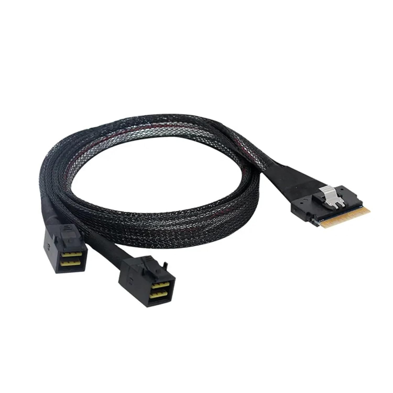 MI NI Slim 4.0 SFF-8654 8i 74PIN to Slim 4.0 SFF-8643 HD 36PIN 600Mbps Server Data Cable for Servers Switches(0.8M)