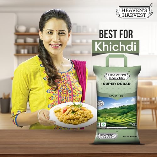 Image of Heaven's Harvest Super Dubar (Broken) Basmati Rice Tasty, Non-sticky & Rich Aroma | 5 KG