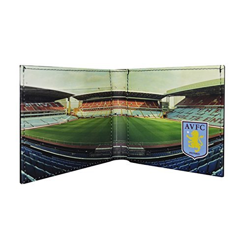 Aston Villa FC Official Football Stadium Leather Wallet (One Size) (Multicoloured) by Aston Villa F.C.