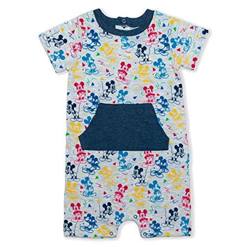 Disney Mickey Mouse Boys T-Shirt, Shorts And Romper Set For Infant – Grey/White Or Navy/Grey #TOP1