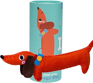 Rex London Mini Dachshund Soft Toy Sewing Kit: DIY Sew Your Own Sausage Dog