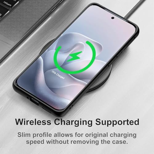 Image of VONZEE Clear Back Case Cover for Motorola Moto Edge 70 Fusion 5G | Shockproof Design | Hard Back Cover Case for Motorola Moto Edge 70 Fusion 5G (PC & TPU, Black)
