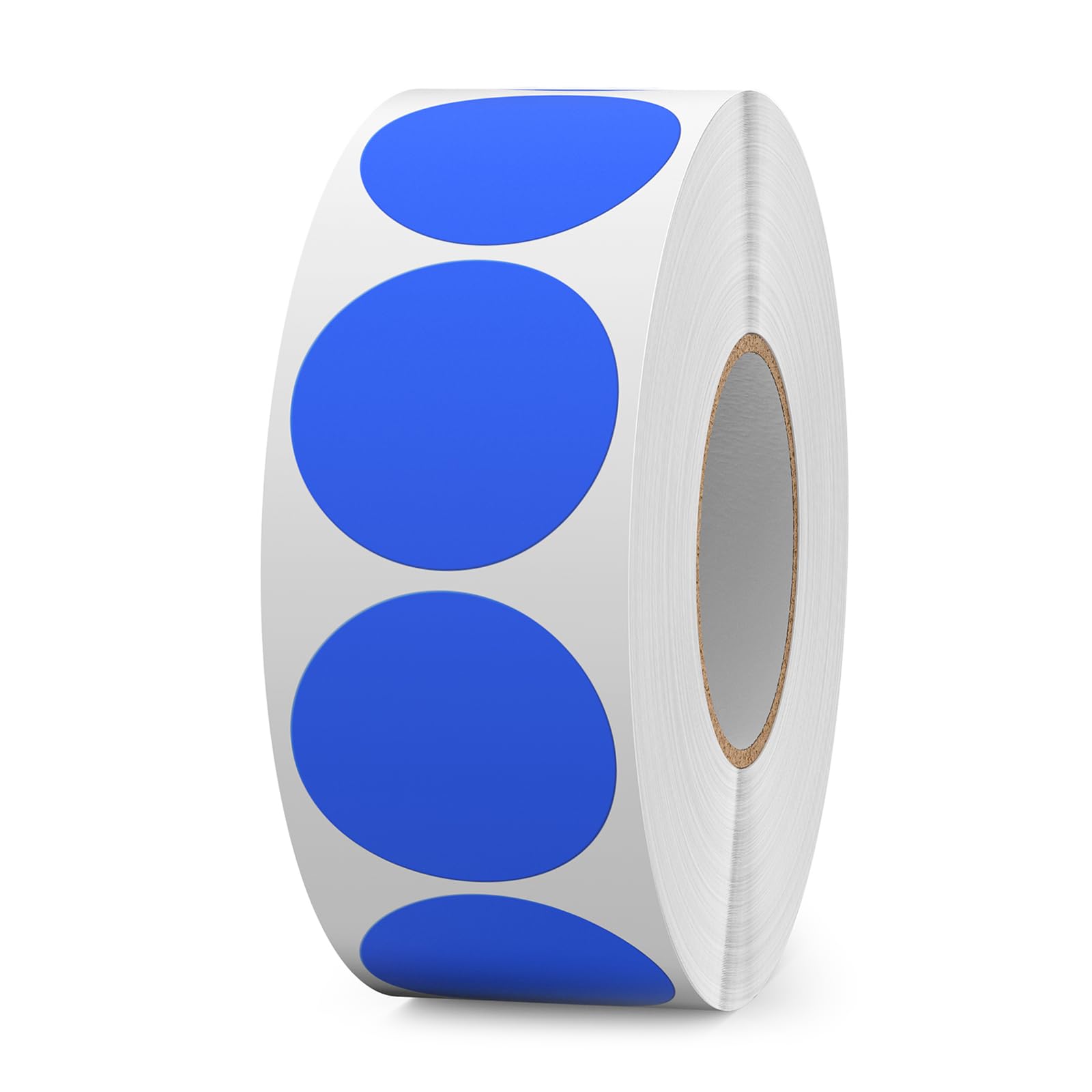 FINDAT 1000PCS Blue Round Labels 38mm Colour Coding Circle Stickers Vinyl Removable Waterproof Name Tags for Envelopes Sealing Bottle Jar