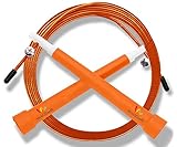 Wacces Deluxe Adjustable Double Unders Speed Jump Rope (Orange)